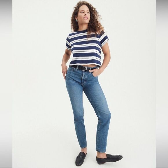 Madewell NWT Perfect Vintage Jean High Rise Size 24 in Kepler Wash - Picture 6 of 10